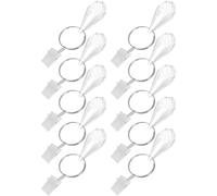 Luxshiny Pesas para Cortinas de Ducha Color Juego de 10 Unidades Grandes Forma de Gota de Agua Contrapesos para Cortinas del Hogar Accesorios Prácticos Anti-viento para Baño