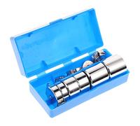 Luxshiny Pesas Ranuradas de Metal para Experimentos de Física Herramienta de Enseñanza de Laboratorio con Gancho Pesos para Pruebas de y Determinación de Peso Material Didáctico Duradero
