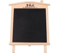 Luxshiny Pizarra Colgante Magnética en Forma de Casita Negra de Madera Soporte, Adecuado para Mensajes y Decoración del Hogar