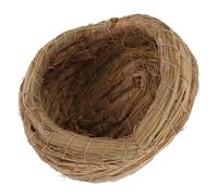 Luxshiny Ponedero para Gallinas Nido Tejido de Paja Marrón Fácil de Limpiar y Montar Adecuado para Gallineros Cuidado de Aves en Casa