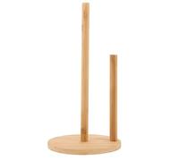 Luxshiny Portarrollos de Cocina Vertical de Madera con Base Antideslizante, Soporte para Toallas de Papel sin Taladro Adecuado para Encimera, Almacenamiento Práctico para Hogar