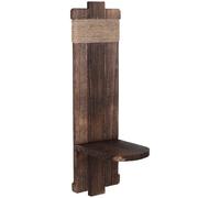 Luxshiny Portavelas de Madera para Pared Estilo Country, Estante Decorativo para baño y Entrada, funcionalidad de Montaje Sencillo y optimización de Espacio