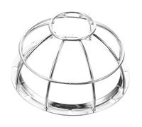 Luxshiny Protector para Detector de Humo Carcasa Metálica Anticolisión y Antirrobo para Sensor de Humo con Base Plateada para Seguridad Instalaciones