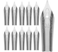 Luxshiny Puntas de Repuesto Pluma Estilográfica de Acero Plata para Juego de 30 Escritura y Reemplazo Conveniente para Lettering y Práctica Artística