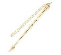 Luxshiny Puntero De Mano para Biblia Judía Puntero Cadena De Metal Herramienta De Lectura De Página Marcador De Libro para Obsequio De Mitzvá para Lectura De Dedo