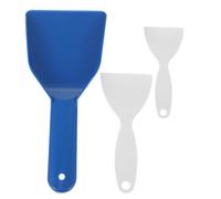 Luxshiny Raspadores de Hielo Diseño Ergonómico Pequeño Juego de 3 de Plástico PP Abs Portátil para Descongelar y Limpiar Fácilmente para Congeladores y Refrigeradores