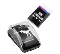 Luxshiny Recogedor de Virutas de Goma de Borrar Mini y Borrador, Limpiador Compacto Portátil para Oficina, Escuela y Hogar en Negro Diseño Funcional