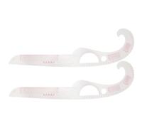 Luxshiny Regla de Costura Curva Multifunción para Patchwork y Patronaje, 2 Piezas de Plástico Flexible, Superficie Lisa sin Rebabas, Herramientas de Medición para Confección y Bricolaje