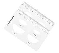 Luxshiny Regla Plástica para Medir Diámetro de Frutas y Verduras, Calibrador Hueco para Ajo y Naranjas, Herramienta de Medición Versátil para Jardinería y Cocina, Juego de 2 Unidades