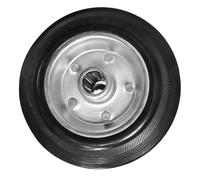 Luxshiny Rueda de Goma Giratoria para Carretillas Industriales, Silenciosa y Resistente, 4 Pulgadas, Diseñada para Cargas Pesadas en Interiores y Trabajos de Almacén