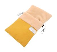 Luxshiny Saco de Dormir para Hámster Pequeño Sistema de Suspensión Multifuncional Fácil de Instalar en Felpa Amarilla Adecuado para Descanso y Viajes de Mascotas Pequeñas