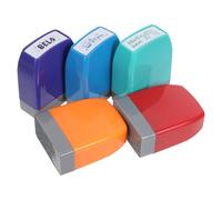 Luxshiny Sellos Autoentintables Ideales para Calificar Tareas para Profesores 5 Piezas en Plástico Colorido y Motivar Aula Escolar
