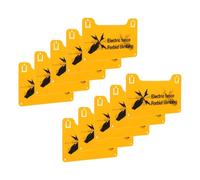 Luxshiny Señales de Advertencia para Cerca Eléctrica 20x12,8 Cm, 10 Unidades, Cartel Resistente Intemperie, Señal de Precaución para Exteriores, Prohibido Escalar, Alerta de Peligro