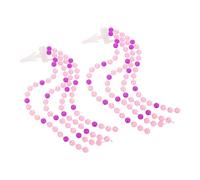 Luxshiny Serpentinas Cinta de Patinete en Manillar Infantil para Borlas de Cuentas Rosas de Plástico Fácil de Instalar y al para Triciclos Scooters de Niñas Aventuras Aire Libre