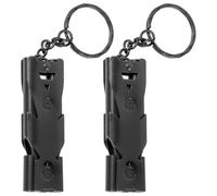 Luxshiny Silbatos de Emergencia para Exteriores de Acero Inoxidable, 2 Piezas, Resistentes a Impactos Sonido Fuerte para Situaciones de Socorro y Aventuras en Bosques Poca Luz