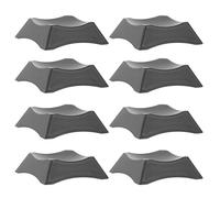 Luxshiny Soporte de Baloncesto y Fútbol de Plástico Resistente, Base Múltiple Negra 9 Unidades, Estante para Exhibición y Almacenamiento de Balones, Accesorio Práctico para Deportes al