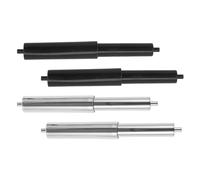 Luxshiny Soporte de Papel Higiénico Resorte Ajustable, 4 Unidades (2 Negras Pequeñas 2 Cromadas Pequeñas), Varilla Extensible para Portarrollos Empotrados, Accesorio para Baño Moderno