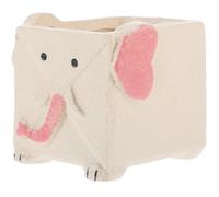 Luxshiny Soporte para Esponja de Cerámica Diseño Elefante Pequeño Orificio de Drenaje, Organizador Compacto para Fregadero de Cocina, Portaesponjas Saludable y Fácil de Limpiar