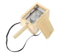 Luxshiny Soporte para Moxibustión de Madera Superficie Lisa Rebabas, Caja de Masaje para Cuello y Abdomen, Set Práctico para Terapia de Moxibustión