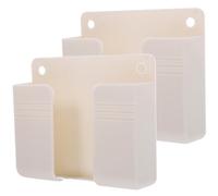 Luxshiny Soportes Adhesivos de Pared para Móvil 2 Unidades, Organizador Horizontal sin Perforación, Soporte para Carga y Almacenamiento de Controles Remotos, Accesorio Práctico