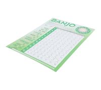 Luxshiny Tabla de Acordes de Banjo Portátil Práctica y Educativa con Diseño para Principiantes para Aprendizaje y Teoría Musical Visualización Fácil y Uso Pared o Atril