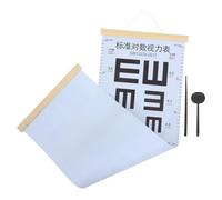 Luxshiny Tabla Optométrica Portátil para Adultos Material Pvc/pp, Incluye Puntero Manual y Oclusor Ocular, Adecuado para Clínicas Oftalmológicas y Tiendas Ópticas