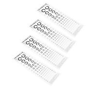 Luxshiny Tablas Optométricas Colgantes Tipo C para Examen de Vista, 4 Piezas de Pvc Ecológico, Póster de Prueba Visual Estándar para Hogar, Escuelas y Clínicas, Suministros para Pruebas