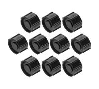 Luxshiny Tapones Adaptadores Negros para Puntas de Jeringa Industriales, Juego de 10 Unidades, Tamaño 4, Accesorios de Laboratorio, Cierre Luer Seguro y Sellado para Dispensadores