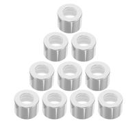 Luxshiny Tapones de Botella Difusora Vacíos Recargables, 10 Piezas Plateadas Ajuste para Difusores de Aceites Esenciales en Coche y Hogar