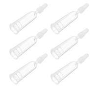 Luxshiny Tapones Dispensadores para Ampollas 2 Ml, Accesorios de Repuesto 6 Piezas, Punta Aplicadora Transparente de Tpe para Dosificador Líquido, Uso Médico y Laboratorio, Evita Derrames