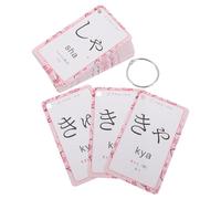 Luxshiny Tarjetas de Estudio Japonesas para Principiantes Diseño Anillado de Papel y Metal, Aprendizaje Rápido de Hiragana y Katakana Autodidactas