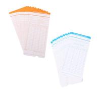 Luxshiny Tarjetas de Registro de Asistencia Doble Cara Mensuales para Fichaje Laboral en Oficina y Fábrica, Tarjetas de Reloj de Fichaje para Control Horario Empleados, Juego Práctico