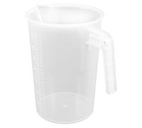 Luxshiny Taza Medidora de Plástico de 3500ml con Mango y Escala Clara para Repostería en Casa y Cocina con Alta Resistencia al Calor