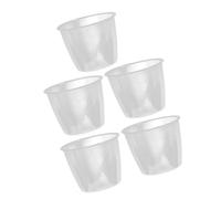 Luxshiny Tazas Medidoras de Arroz Transparentes de Plástico, Set de 5 Piezas de 160 Ml, para Olla Arrocera y Cocina, Marcas Claras para Medición Precisa y Uso Multifuncional Reutilizable