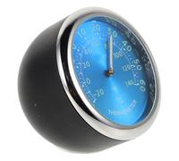 Luxshiny Termómetro Azul para Coche Reloj Electrónico de Hierro y Abs Reloj de Cuarzo Pantalla Luminosa Salpicadero del Conducción Nocturna