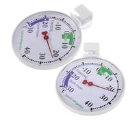 Luxshiny Termómetro para Frigorífico y Congelador 2 Piezas, Compacto y Resistente, Medición Precisa de Temperatura para Nevera y Congelador Doméstico, Equipo Fiable para Alimentos