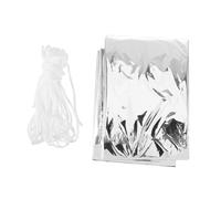 Luxshiny Tienda de Refugio de Emergencia Desechable Tubular 2 Piezas Plateado Resistente al Agua y Viento para Camping y Senderismo Portátil para Protección al Aire Libre