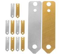 Luxshiny Tiras de Ánodo de Cobre y Zinc 12 Unidades para Galvanoplastia y Experimentos de Generación de Energía Batería de Fruta en Entornos Educativos