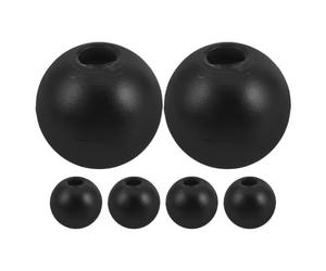 Luxshiny Tope de Cable de Ejercicio Bola Límite 6 Piezas para 8mm de PP Negro, Fácil Instalación Reducción de Ruido Máquinas de Gimnasio y Uso en Casa y DIY
