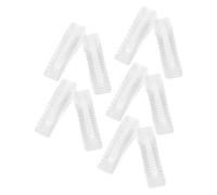 Luxshiny Topes para Puertas Suelo de Silicona Transparente 10 Piezas Pequeños, Protector de Cuña de Puerta Antiahogo, Tapón de Seguridad Hogar y Oficina, Bloqueo Estable