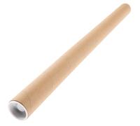 Luxshiny Tubo de Cartón Redondo que Protege y No se Deforma Papel Kraft Resistente Tapa Segura para Póster y Documentos Adecuado para Artistas y Diseñadores