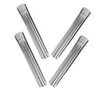 Luxshiny Tubo de Chimenea Diseño Interior Liso 4 Piezas de Acero Inoxidable Conector Recto y Codo y Compatibilidad para Estufas y Calentadores en Camping