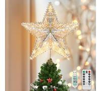 Luxspire Adornos para la Copa del Árbol con Purpurina, Decoración del Hogar Lentejuelas, Luz Decorativa Brillante Puerto USB Decoración Navidad Ornamento Blingbling - Dorado Champagne