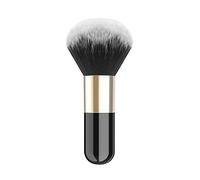 Luxspire Brocha de maquillaje profesional, Cepillo con cerdas suave para base,cabeza redonda grande, Pinceles de maquillaje de fundación Herramienta de maquillaje de los cosméticos, Negro & Dorado