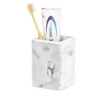Luxspire Portacepillos de Dientes, Portacepillos de Dientes de Secado Rápido para Baño, Vasos de Diatomita para Cepillos de Dientes, Portacepillos de Dientes y Pasta de Dientes, Mármol