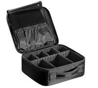 Luxspire Portátil Bolsa Cosmetica, Bolsa de Neceser con Gran Capacidad y diseño Divisible, Bolso de Organizador Maquillaje en Viaje, Almacenamiento de Maquillaje Cosmético, Bolsas de Aseo, Negro
