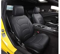 luxuperce Fundas de Asiento de Ajuste Personalizado para Chevrolet Camaro 2016-2023 6ª generación Camaro LT LS RS SS Coupé Modelo cojín de Piel sintética para Proteger el vehículo
