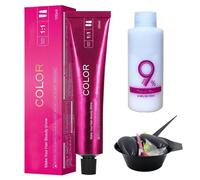 Luxuria Hair Dye No Bleach, Luxuria Hair Color Hairdye Color 2.0, Silver Gray & Smoke Hair Color Cream Kit, No Bleaching Hairs Nourishing Coloring Hairs Dye for Women and Men (Purple Black)