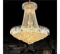 Luxurious Crystal Pendant Light Palace Hall Church Decoration Candle K9 Crystal Chandelier E14 LED Ceiling Lighting,Pendant Ceiling Light