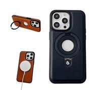 Luxurious Leather Invisible Stand for iPhone Case, Luxurious Leather Magnetic for iPhone Case with Invisible Stand, Zentric Phone Case for iPhone 15/14/13/12/11 Promax (for iPhone 15Promax,Blue)